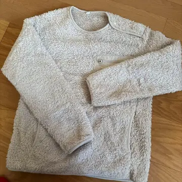 크림색 플리스 자켓 XS 유니클로