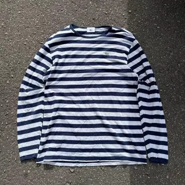00s LACOSTE 라코스테 롱티 보더 네이비 archive