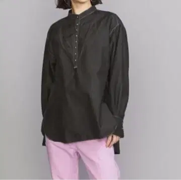 BY 컬러 스티치 튜닉 -워셔블-