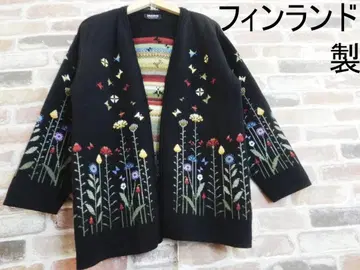 [ 핀란드 제 ] DREAMS 자카드 꽃무늬 가디건 #433