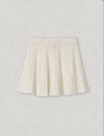 smooth mood 스무스무드 누벨 니트 스커트 아이보리