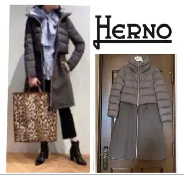 [ 새상품급 ] HERNO 이소재 다운 코트