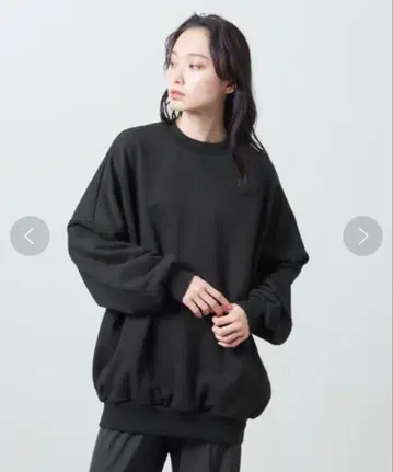 MARW UNITED ARROWS 로고 맨투맨 풀오버 블랙 34