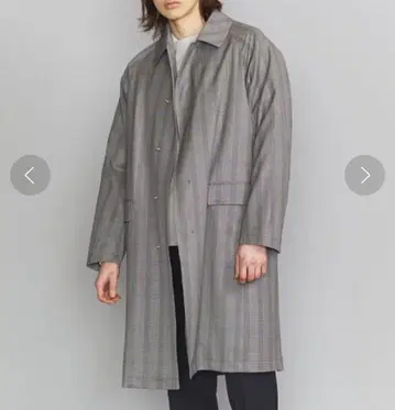 UNITED ARROWS BY 래글런 코트 체크 우스터