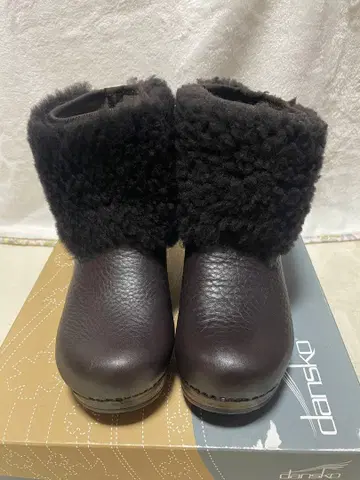 dansko 부츠 다크 브라운 오카오 미요코 씨 콜라보 부츠