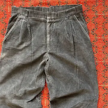 80s 90s 빈티지 코듀로이 팬츠 바지 흑먹색 USA제