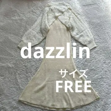 dazzlin 2WAY 니트 스웨터 긴팔 크롭 니트 원피스