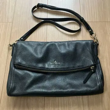 [ 새상품급 ] kate spade 천연 가죽 숄더백 블랙 클러치백