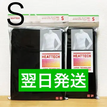 히트텍 크루넥T 긴팔 블랙 S 유니클로 UNIQLO