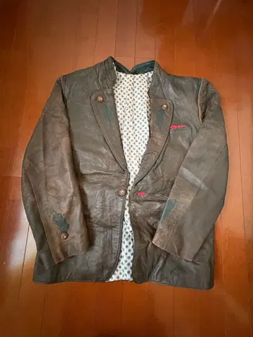 Lepegro 가죽 테일러드 자켓 아우터