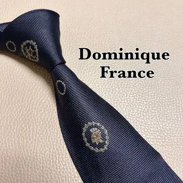 도미닉 프랑스 넥타이 쓰리 크라운 스트라이프 네이비 비즈니스