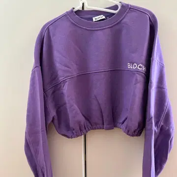 BLOCH 퍼플 크롭 트레이닝복