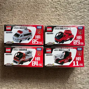 토미카 하이퍼 레스큐 시리즈 미니카 4종 세트