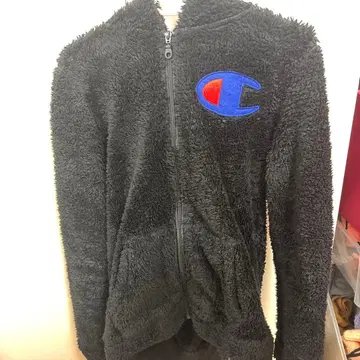 Champion 플리스 자켓 150 사이즈 블랙