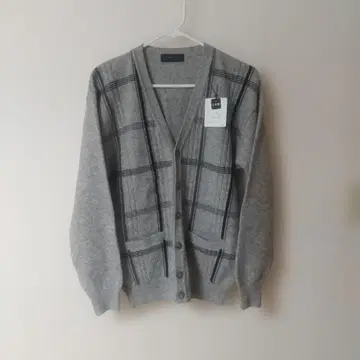 새상품! 아트 모 디너 우오모 가디건 캐시미어 혼방 그레이 M