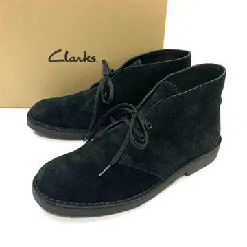 26.5 Clarks 클락스 데저트 부츠 블랙 스웨이드 부츠 블랙