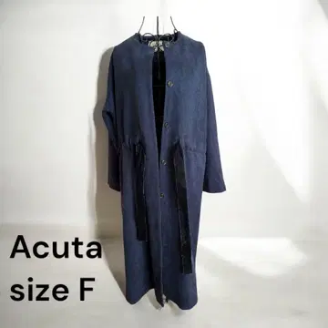 [ 새상품급 ] ACUTA 아쿠타 여성용 아우터 롱 코트 겉옷 네이비