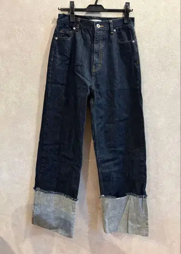 디스코트 US 코튼 데님 롤업 팬츠