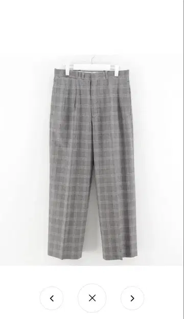 마티앤선즈 25aw 그레이 체크 무늬 슬랙스