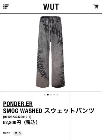 PONDER.ER SMOG WASHED 스웨트 팬츠 아쉬 페 프랑스