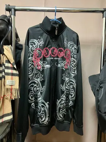 COOGI 자수 블랙 집업 자켓 L