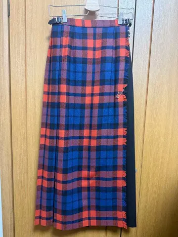 오닐 오브 더블린 체크 롱 스커트