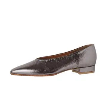 미사용 새상품 롱노즈 플랫슈즈 블랙