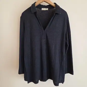 이탈리아제 린넨 긴팔 티셔츠 풀오버