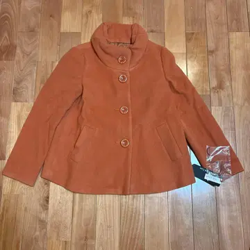 택 포함 새상품 일본제 Karl Park Lane 오렌지 울 코트