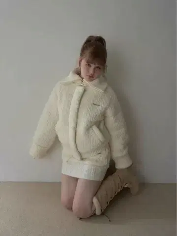 andmary Mary knit skirt ivory