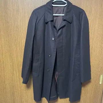 새상품급 롱 코트 M 상당 롱 기장 노브랜드 이름 자수 포함