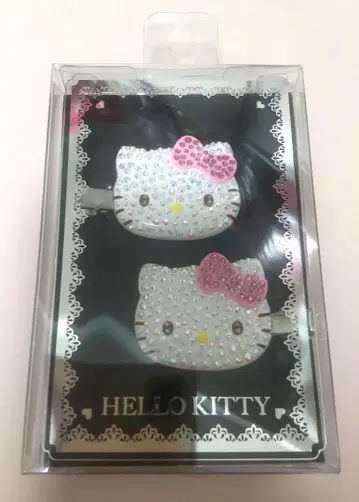 키티 앞머리 클립 스톤 데코 산리오 헤어핀