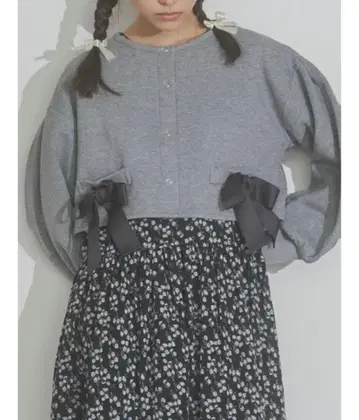 merryjenny 리본 스냅 가디건