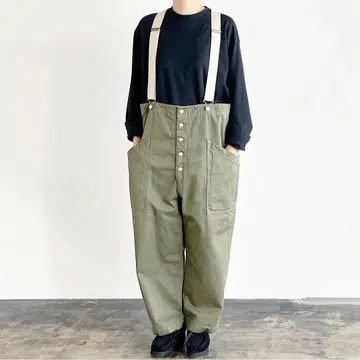 HARVESTY 서스펜더 가든 팬츠