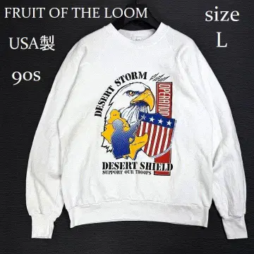 USA 90s 프룻 오브 더 룸 맨투맨 L 화이트 빈티지