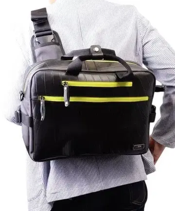 [ 단종품 ] SEAL ( 씰 ) 슬링 비즈니스 백 블랙x노랑