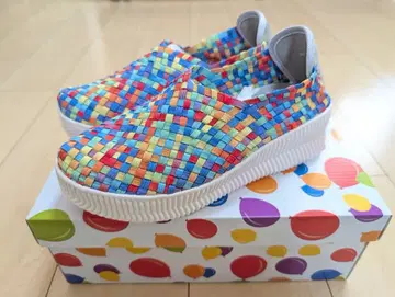 GomuGomu 멀티 컬러 슬립온 뜨개질 스니커즈