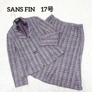 새상품급 SANS FIN 믹스 트위드 수트 세레모니 17호 4XL