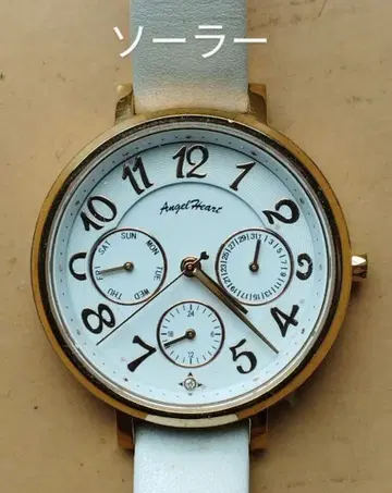 BF32 엔젤 하트 솔라 시계 작동품 요일 날짜 포함 5