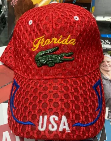 플로리다 악어 자수 메쉬 캡