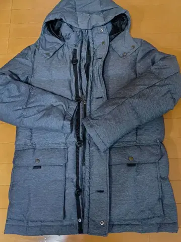 남성용 SIMPLE LIFE 다운 자켓 L 사이즈 그레이