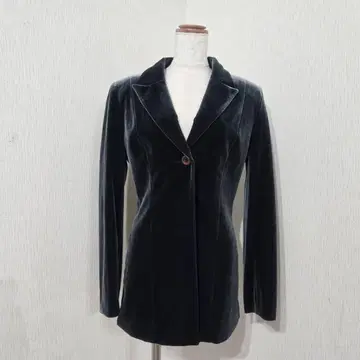 PHENE 벨로아 테일러드 자켓 탁한 블랙 계열 스트레치 [ 9 ]