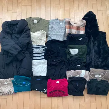 여성용 빅 사이즈 3L 코트 베스트 T셔츠 튜닉 일괄 21점