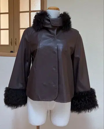 시빌라 퍼 달린 양가죽 자켓