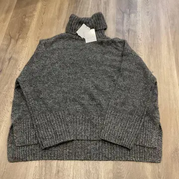 PLST 그레이 터틀넥 스웨터 M