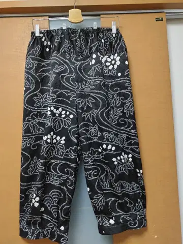 기모노 리메이크, 순수 실크,  호박 팬츠