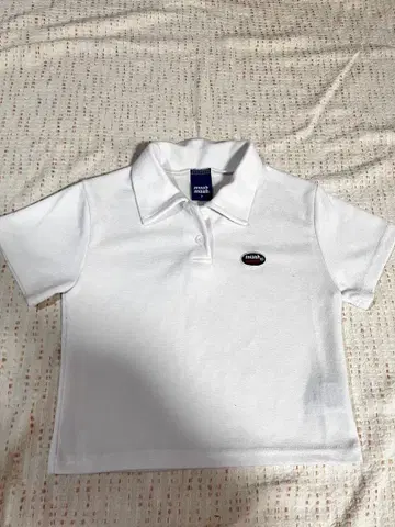 muah muah 반팔 피케 셔츠 화이트 F