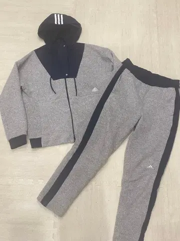 adidas 셋업 연습 의류 상하의 세트 그레이/네이비