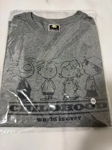 세카오와 World is over 티셔츠 그레이 M