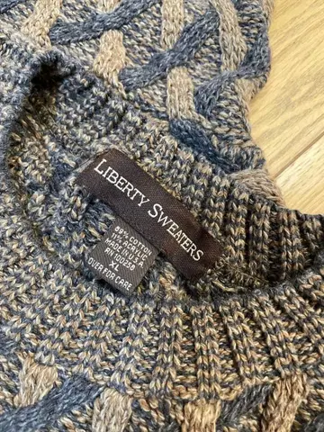 코튼 니트 미국 빈티지 의류 LIBERTY SWEATERS